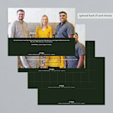 "Vertical" - Holiday Cards in Evergreen by Orasie - Back of Card