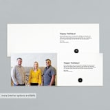 "Vertical" - Holiday Cards in Evergreen by Orasie - Interior Options