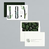 "Vertical" - Holiday Cards in Evergreen by Orasie - Assembled