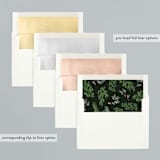 "Vertical" - Holiday Cards in Evergreen by Orasie - Envelope Liners