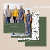 "Holiday Botanicals" - Holiday Cards in Pine by amanda lawrence - Back of Card