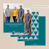 "Snowy Scene" - Holiday Cards in Cerulean by Leah Bisch - Back of Card