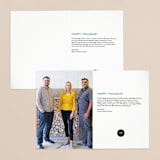 "Snowy Scene" - Holiday Cards in Cerulean by Leah Bisch - Interior Options