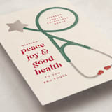 "merry stethoscope" - Holiday Cards in Kris Kringle by Kamala Nahas - Detail