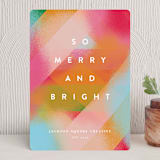 "Fuzzy Mod" - Holiday Cards in Fruit Punch by Katie Zimpel - Front