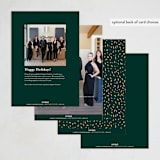 "Midnight Tree" - Holiday Cards in Pine by frau brandt - Back of Card Options