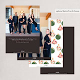 "Botanical Baubles" - Holiday Cards in Coal by Itsy Belle Studio - Back of Card Options