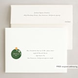 "Botanical Baubles" - Holiday Cards in Coal by Itsy Belle Studio - FREE Recipient Addressing