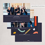 "Merry Lettering" - Holiday Cards in Multicolored by Bethan - Back of Card Options