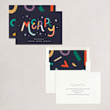 "Merry Lettering" - Holiday Cards in Multicolored by Bethan - Assembled