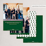 "Cardinal Wreath" - Holiday Cards in Snowfall by Itsy Belle Studio - Back of Card Options