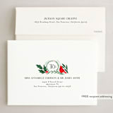 "Cardinal Wreath" - Holiday Cards in Snowfall by Itsy Belle Studio - FREE Recipient Addressing