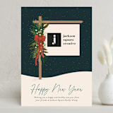 "Winter Botanical Frame" - Holiday Cards in Midnight by Randi Cirelli - Front