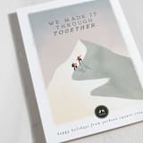 "climbing heights" - Holiday Cards in Summit by Grae - Detail