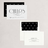 "Chic Cheers" - Holiday Cards in Tinsel by Louise Kay - Assembled
