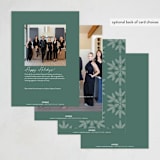 "Pine Snowflake" - Holiday Cards in Spearmint by Kacey Kendrick Wagner - Back of Card