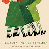"Forward together" - Holiday Cards in Evergreen by Alexandra Dzh - Detail