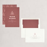 "Warm Knit" - Holiday Cards in Mulberry by Heather Cairl - Assembled