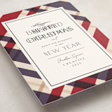 "Plaid Suit Holiday" - Holiday Cards in Marine by Chris Griffith - Detail