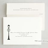 "City Sidewalks" - Holiday Cards in Midnight by Pink House Press - FREE Recipient Addressing