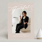 "Gratitude script" - Holiday Cards in Cookie Dough by Creo Study - Front
