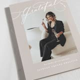 "Gratitude script" - Holiday Cards in Cookie Dough by Creo Study - Detail