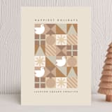 "domino" - Holiday Cards in Golden by Amy Kross - Front