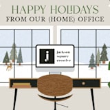 "Home Office" - Holiday Cards in Natural by Beth Schneider - Detail