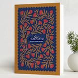 "Textile" - Holiday Cards in Ginger by Jen Owens - Folded Card