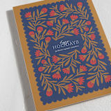 "Textile" - Holiday Cards in Ginger by Jen Owens - Detail
