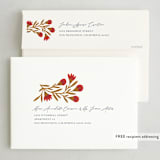 "Textile" - Holiday Cards in Ginger by Jen Owens - FREE Recipient Addressing