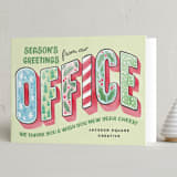 "Vintage Postcard" - Holiday Cards in Mint by Jessie Steury - Folded Card