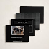 "Festive Trim" - Holiday Cards in Midnight by Amy Kross - Back of Card Options