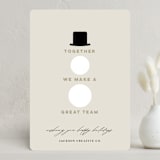 "Holiday Team" - Holiday Cards in Eggnog by Louise Kay - Front