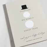 "Holiday Team" - Holiday Cards in Eggnog by Louise Kay - Close-Up