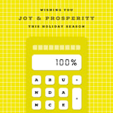 "100% Abundance" - Holiday Cards in Lemon by fatfatin - Detail