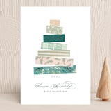 "Tree Stack" - Holiday Cards in Mist by Creo Study - Front
