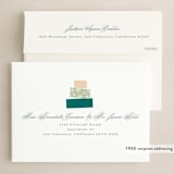 "Tree Stack" - Holiday Cards in Mist by Creo Study - FREE Recipient Addressing