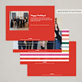 "Bright Cheers" - Holiday Cards in Festive by Robert and Stella - Back of Card Options