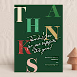 "Holiday Thank You" - Holiday Cards in Gumdrop by Pixel and Hank - Front