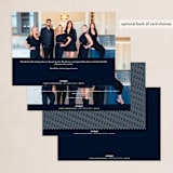 "Chic trio" - Holiday Cards in Midnight by Nicoletta Savod - Back of Card Options