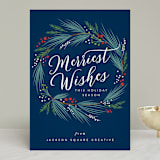 "merriest holiday wreath" - Holiday Cards in Atlantic by Karidy Walker - Front