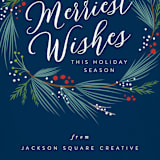 "merriest holiday wreath" - Holiday Cards in Atlantic by Karidy Walker - Close-Up