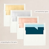 "Holiday Thought" - Holiday Cards in Frost by Robin Ott - Envelope Liners