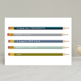 "Pencil It In" - Holiday Cards in Tree by Baumbirdy - Front