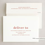 "Because of you" - Holiday Cards in Holly Berry by Sara Hicks Malone - FREE Recipient Addressing