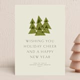 "Happy trees" - Holiday Cards in Vintage by Lea Delaveris - Front