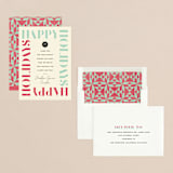 "Stencil Border" - Holiday Cards in Eggnog by Robert and Stella - Assembled