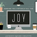 "Virtual Joy" - Holiday Cards in Juniper by Annie Holmquist - Close-Up