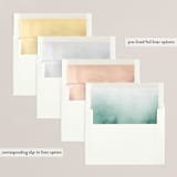 "Watercolor Trees" - Holiday Cards in Juniper by Heather Cairl - Envelope Liners
